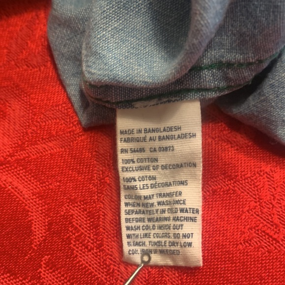 American Eagle Outfitters Prep Fit Button Down 100% Cotton Large Shirt - Picture 9 of 9